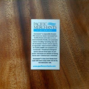 NWT  Hand Carved .Two wood serving platters 9inch x 9inch Free Shipping !